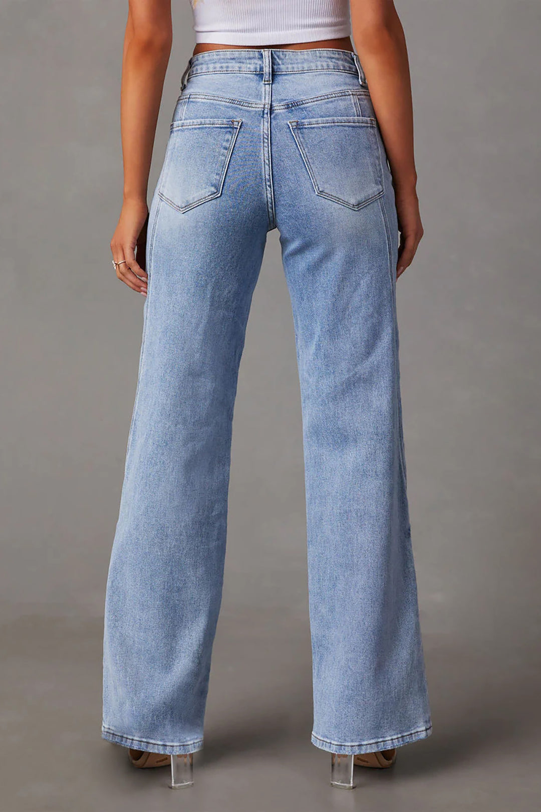 Cerlina – Faded Straight Jeans