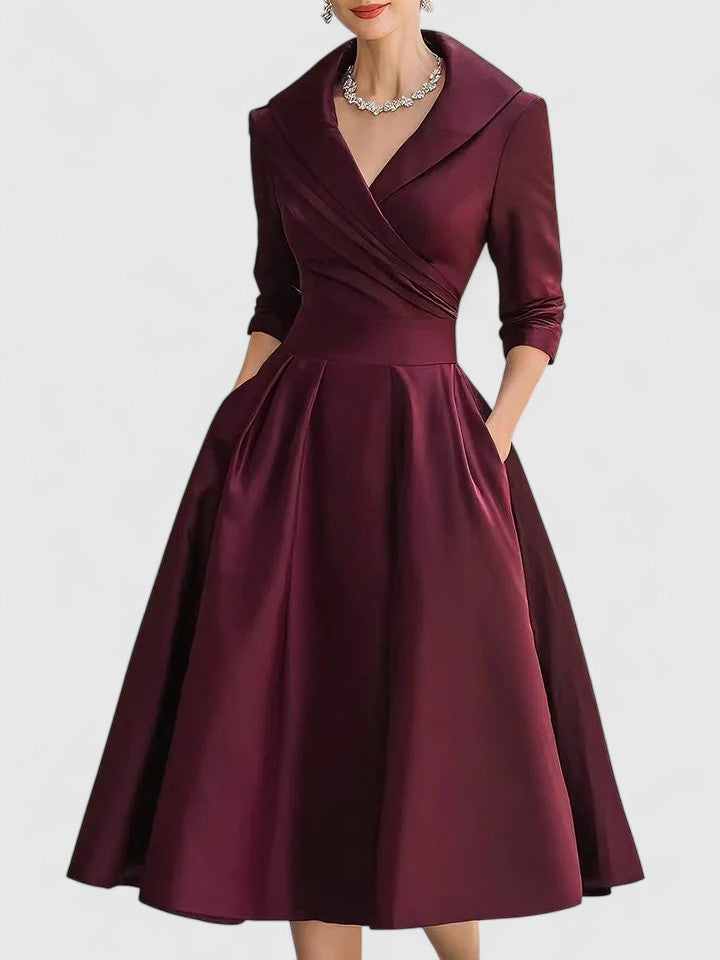 ZYRAH - Elegant Midi Dress