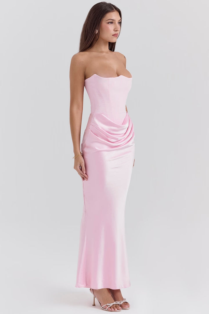 CYRILLA - Draped Elegance Dress