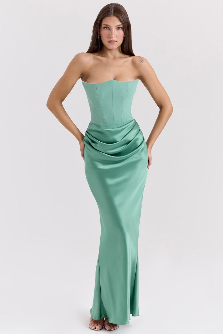 CYRILLA - Draped Elegance Dress
