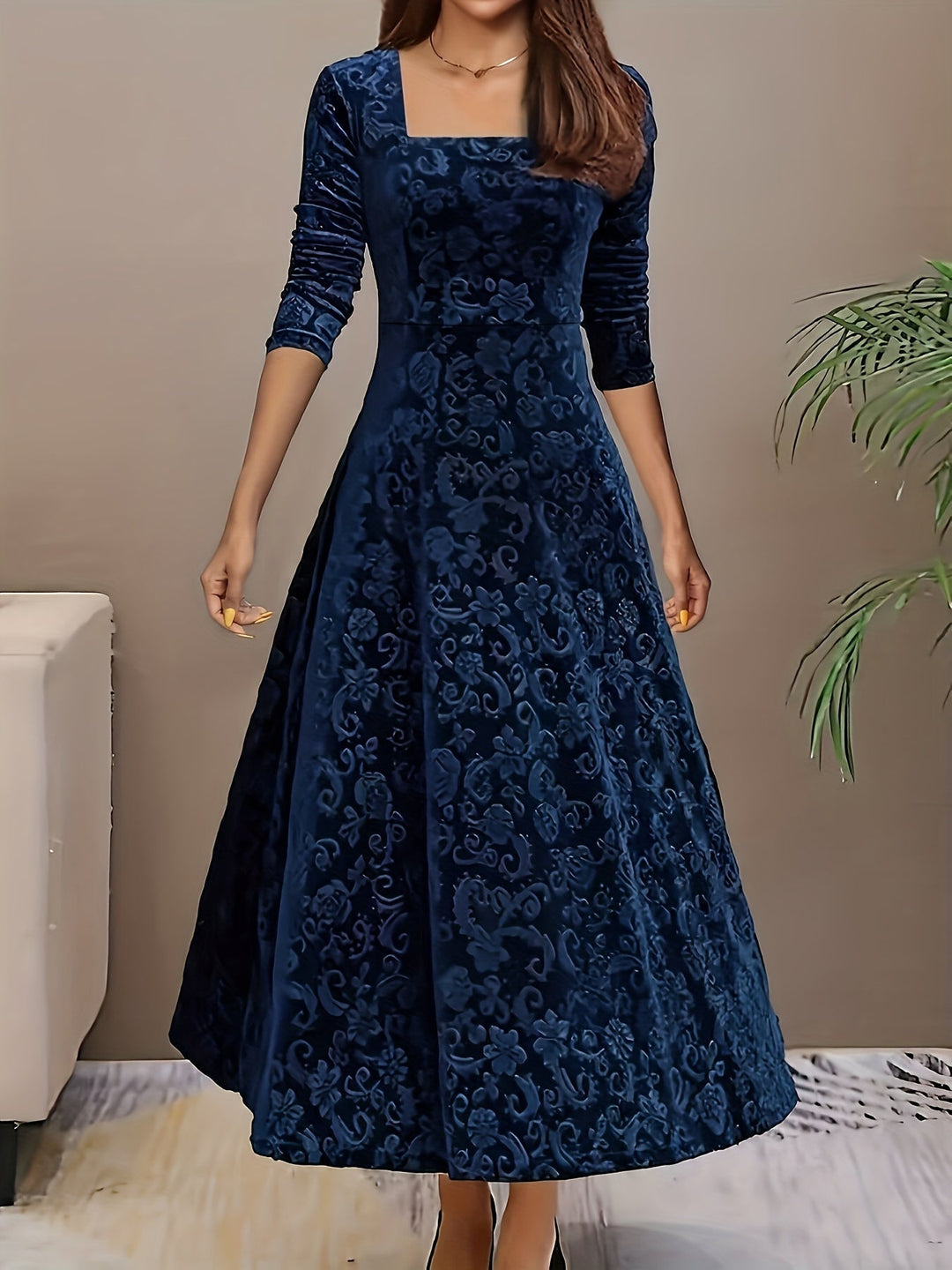 Nicola™ Elegant Velvet Dress