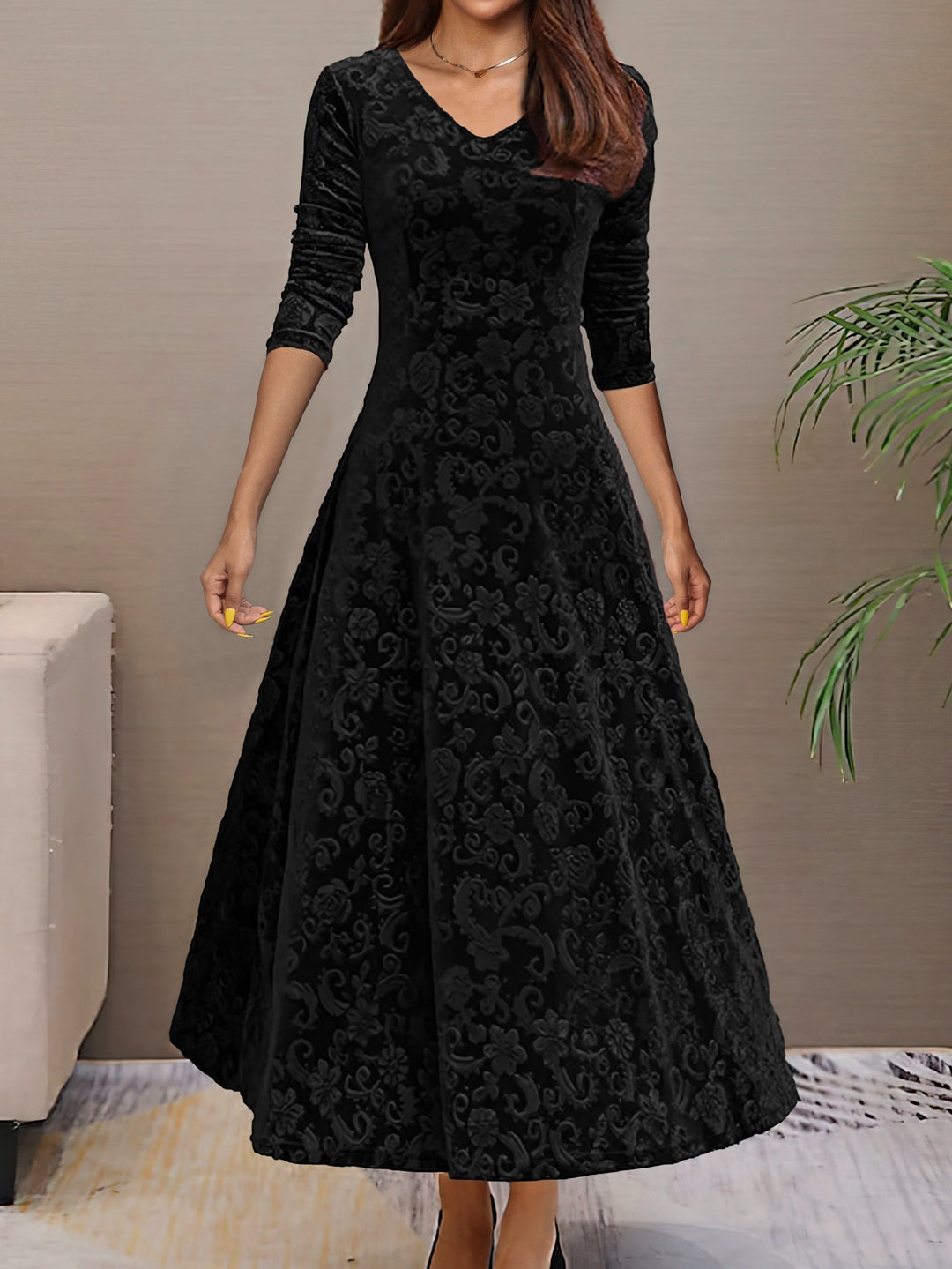 Denise | Velvet Elegance Dress