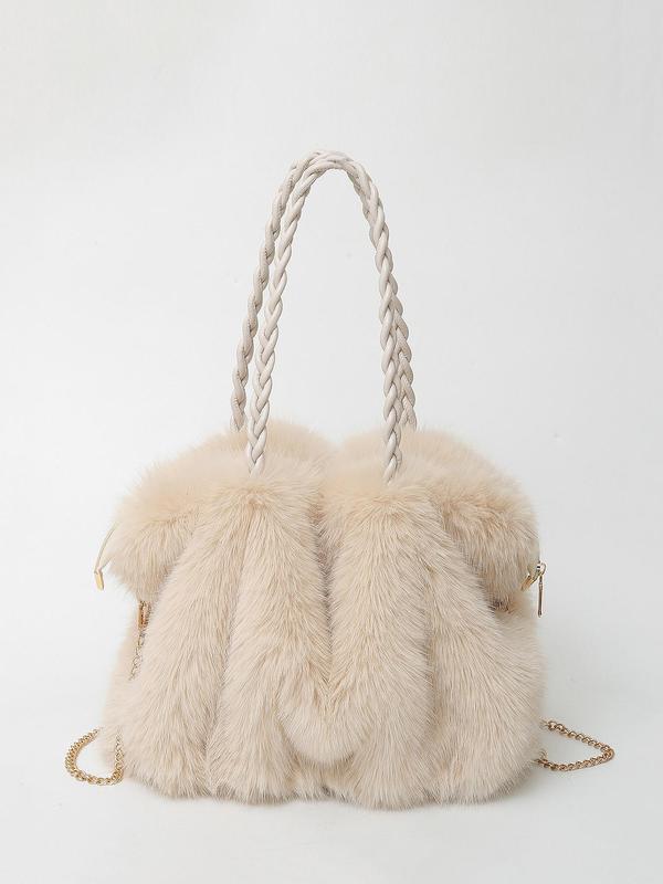 Karin | Plush Velvet Shoulder Tote