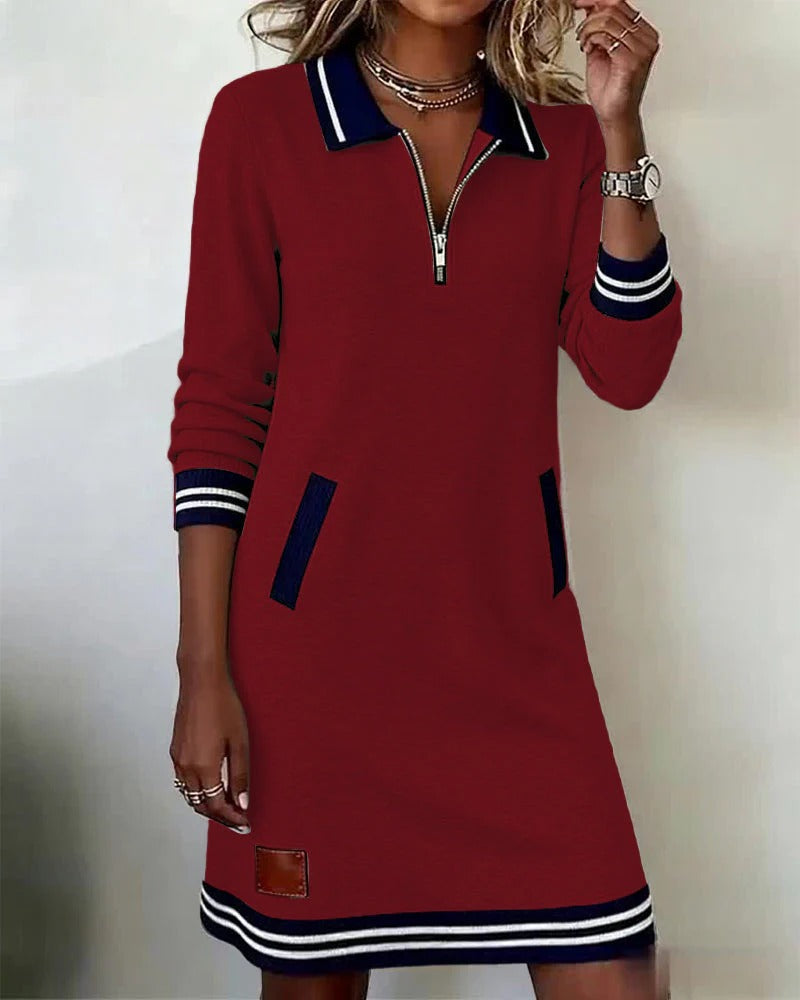 Sophie | Chic Long Sleeve Cotton Dress