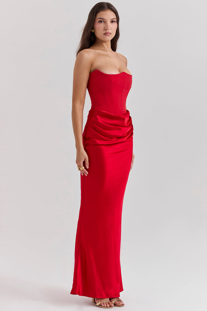 CYRILLA - Draped Elegance Dress