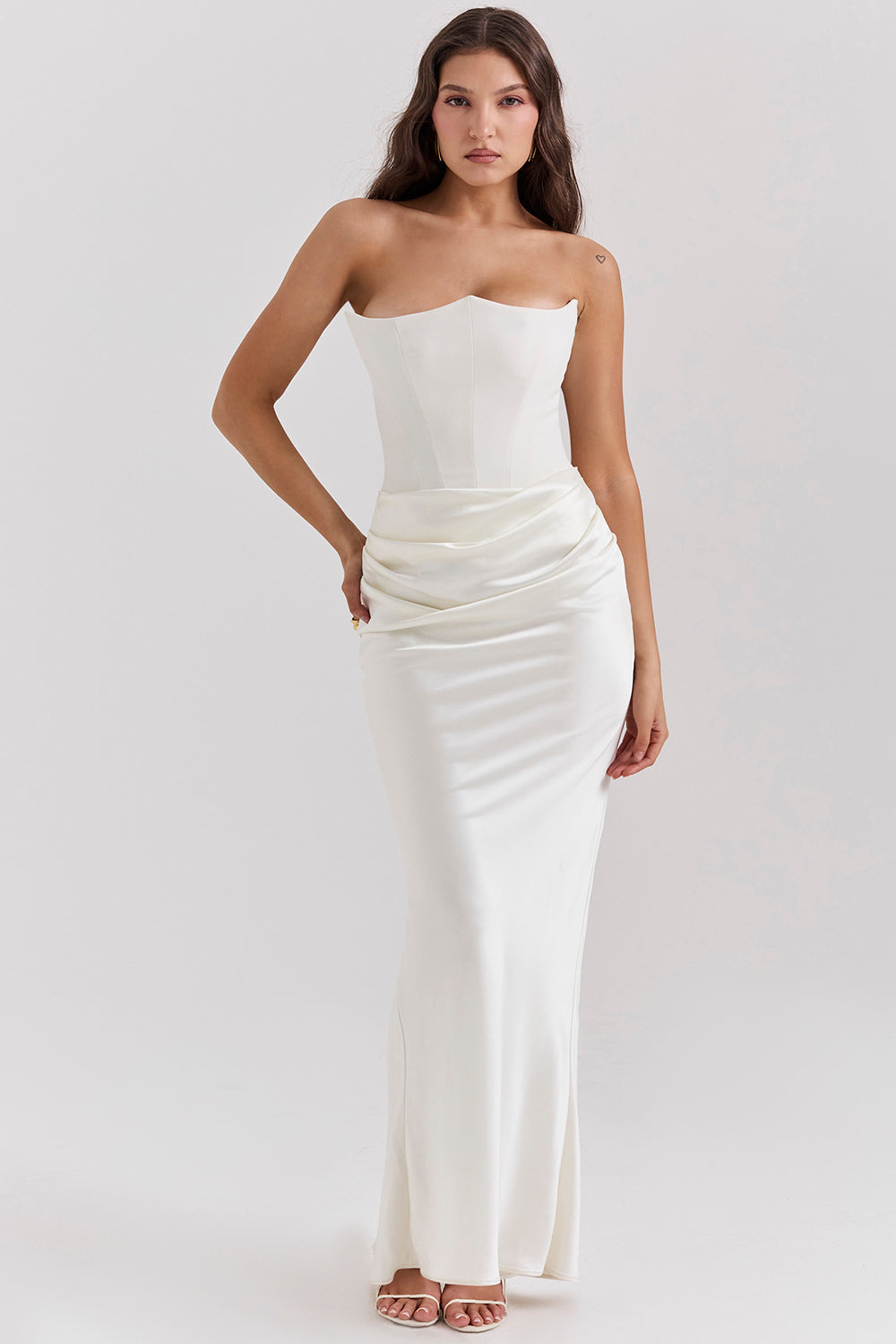 CYRILLA - Draped Elegance Dress