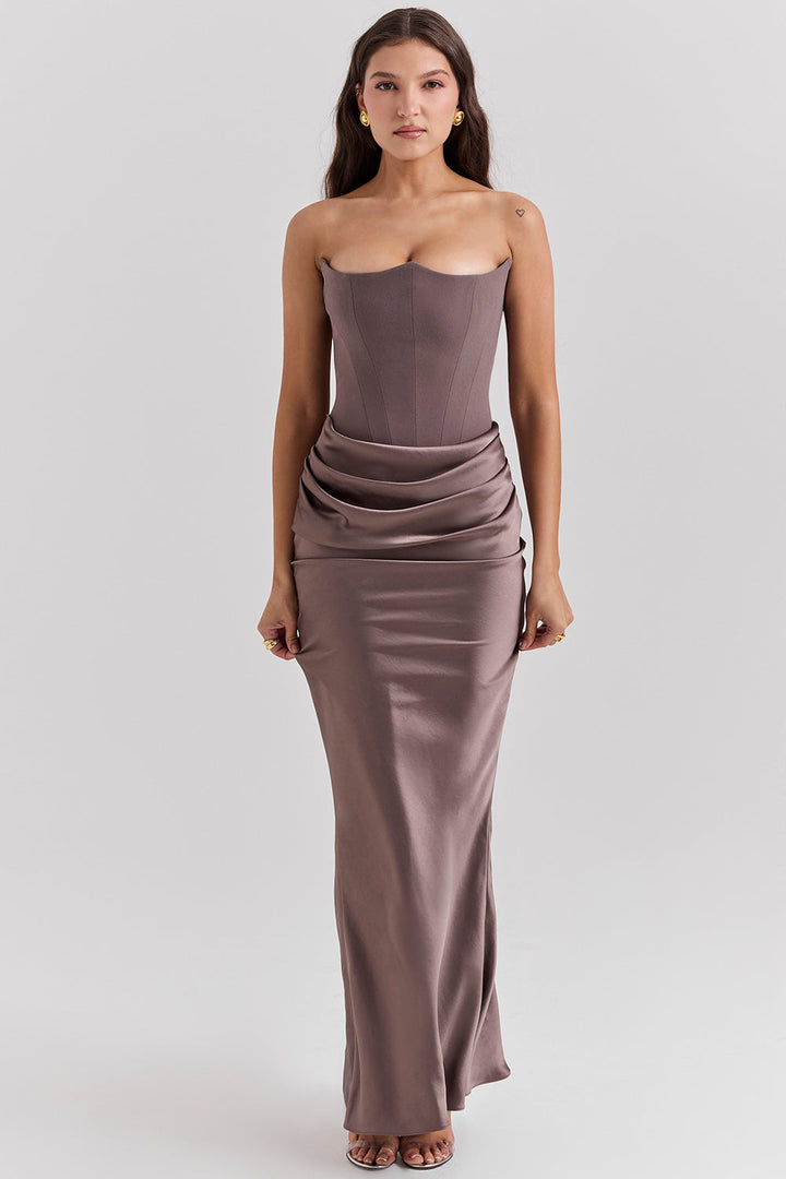 CYRILLA - Draped Elegance Dress